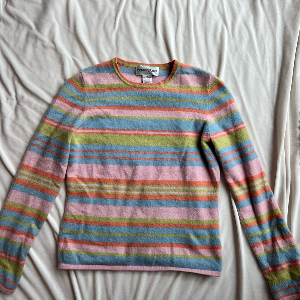 Stripped Cashmere Sweater